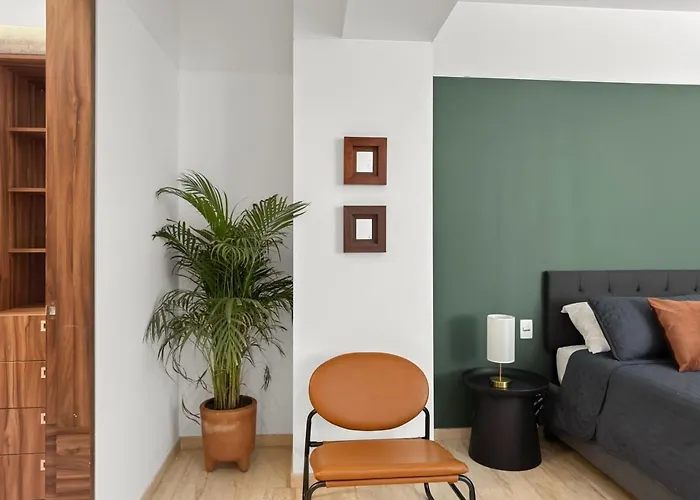 23-gh3 2 Bedroom 2.5 Baths Private Patio Roma Norte Apartment *