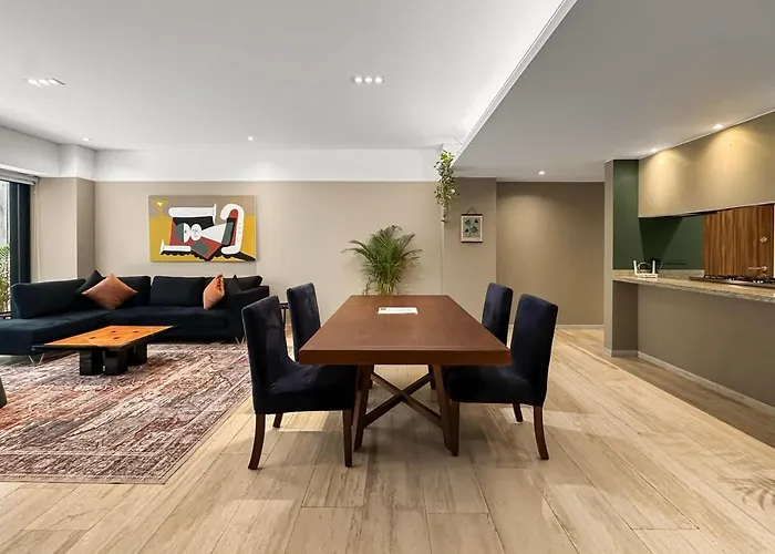 23-gh3 2 Bedroom 2.5 Baths Private Patio Roma Norte * Mexico City