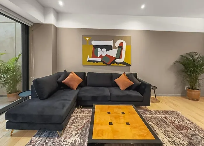 23-gh3 2 Bedroom 2.5 Baths Private Patio Roma Norte Apartment