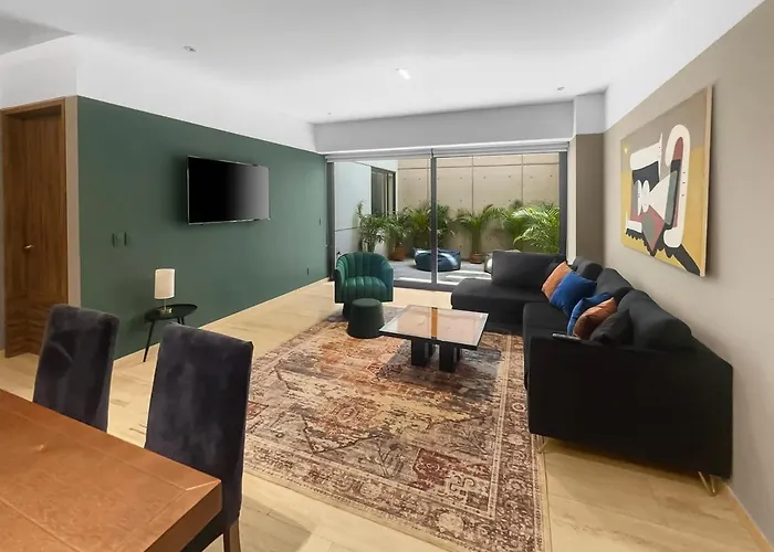 23-gh3 2 Bedroom 2.5 Baths Private Patio Roma Norte