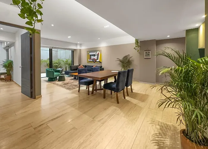 23-gh3 2 Bedroom 2.5 Baths Private Patio Roma Norte Apartment Mexico City