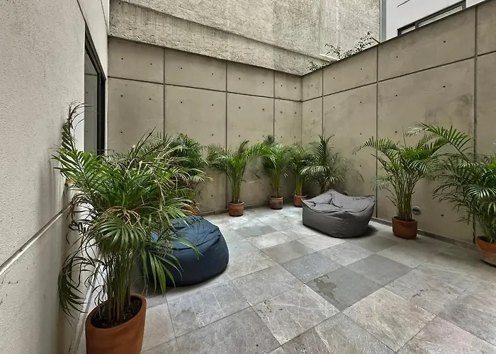 23-gh3 2 Bedroom 2.5 Baths Private Patio Roma Norte Apartment *